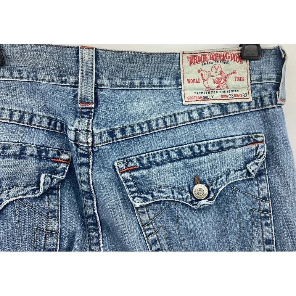 True Religion Originals Billy Flap Jeans Relaxed Men's 38 X 33